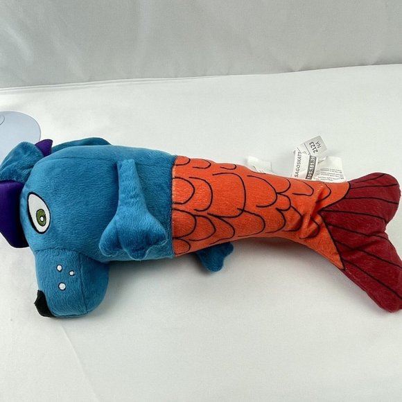 IKEA Sagoskatt Mermaid Dog Plush Multicolor Retired 2021 Stuffed Animal Toy 14" - Picture 6 of 9